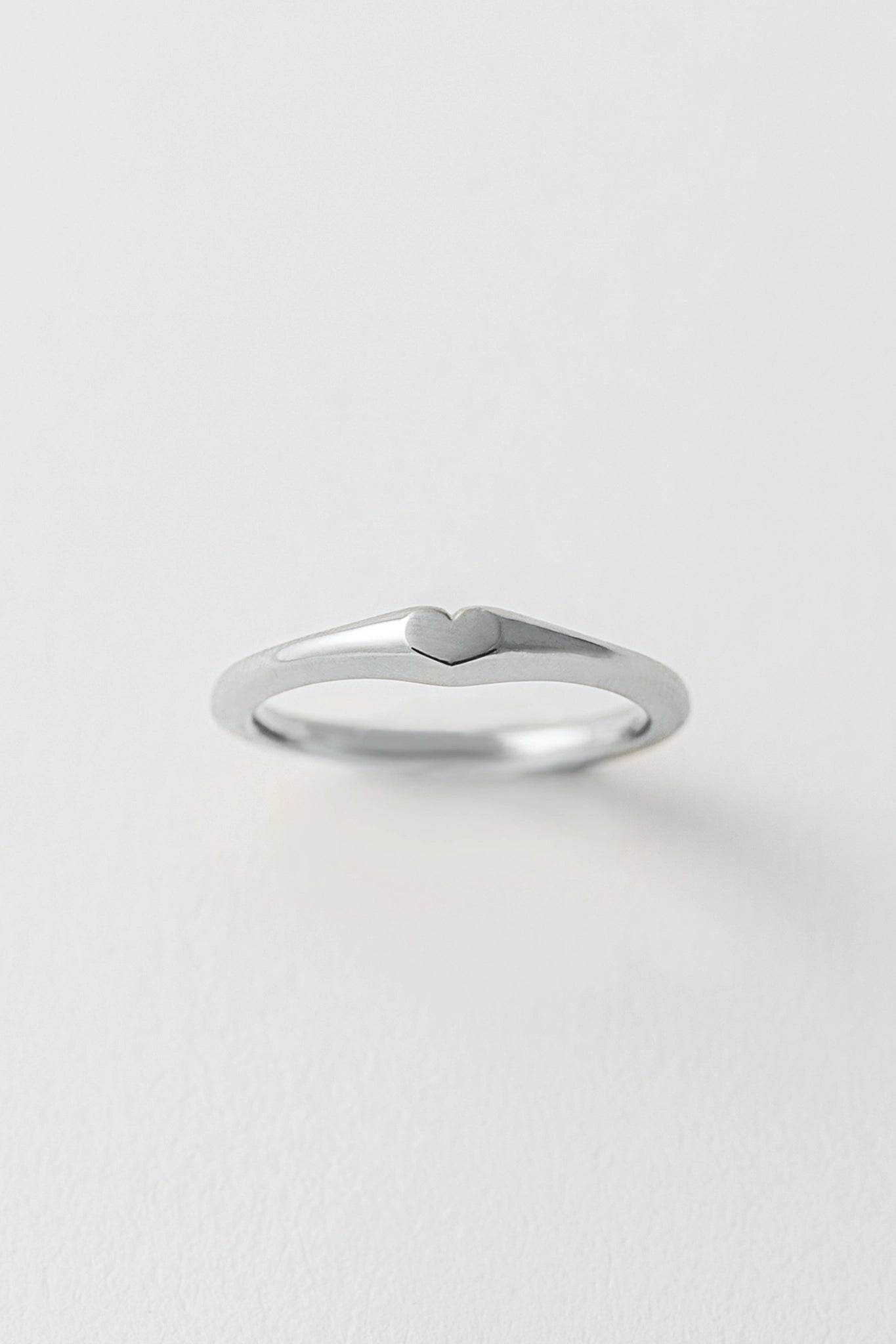 silberner Ring Draufansicht